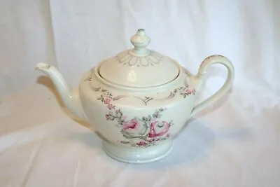Buy Castleton China BELROSE Made In U.S.A. Pink / Gray Flowers RARE 5 1/8 H Teapot • 384.19£