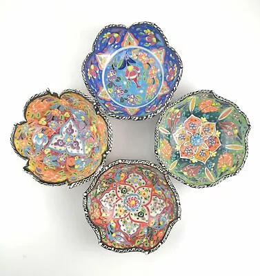 Buy Hand Painted Ceramic Bowls(15 Cm) - Handmade Turkish Pottery • 12.99£
