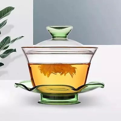 Buy Kungfu Glass Tea Set With Lid Traditional Teacup Glass Teapot Set For Home • 11.92£