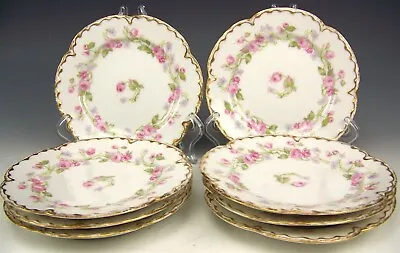 Buy Limoges Haviland Schleiger # 87c Pink Roses Double Gold Bread Butter Plate (s) • 18.34£