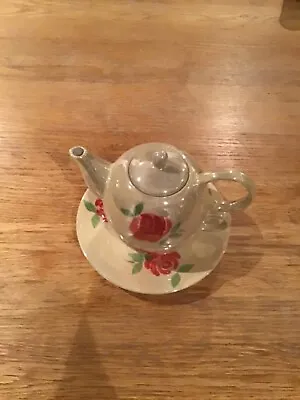 Buy Vintage Whittard Of Chelsea Rose China Floral Pattern Teapot For One Set V 💝 • 8.99£