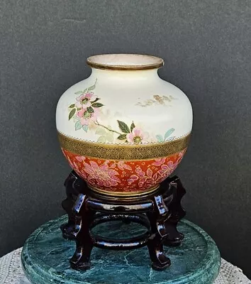 Buy Antique Royal Doulton Burslem Porcelain Vase US Patent Hand Painted Flowers • 94.86£