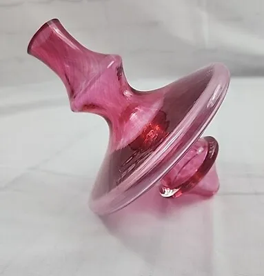 Buy Rare SIGNED Christian Tortu For Kosta Cranberry French Glass Spinning Top Vase • 72.05£