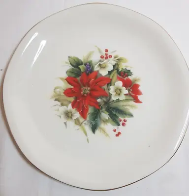 Buy Grindley,  Bread Plate , Red & Black Flower Design,  Ranelagh • 4£