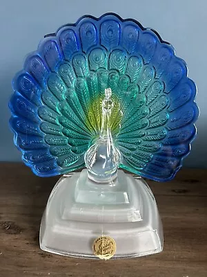 Buy Vintage Cristal D’Arques Peacock Ornament French Lead Crystal Glass Figurine  • 14.99£