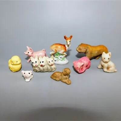 Buy 7/309 Lot Of 9 Ceramic Small Animals - One Marked Occupied Japan - Cats / Dogs / • 13.60£