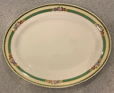 Buy KEELING :china Meat/serving Plate : Losol Ware : 1935 : Green & Floral : VINTAGE • 8£