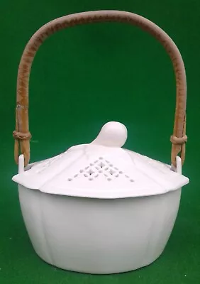 Buy Hartley Greens & Co. Leeds Pottery Basket With Cane Handle. • 4.99£