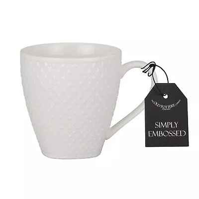 Buy The Old Pottery Company Simply Embossed Mug 13cmW 9.9cmH • 3.29£