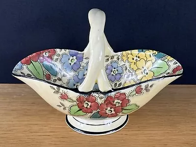 Buy Delightful C1930s  TUSCAN DECORO  Pottery Made In England Vintage Posey Basket • 27.99£