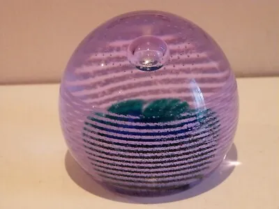 Buy Caithness Glass  Paperweight Suspense Scotland Z53577 Blue Controlled Bubble • 7£