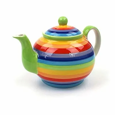 Buy Rainbow Teapot Ceramic Large 1 Liters Multicolor Teapot  For Tea & Coffee New • 22.06£