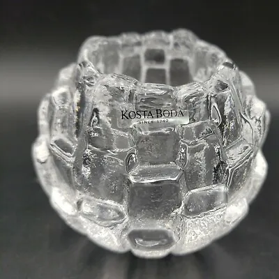 Buy Kosta Boda Igloo Candle Holder Glass Crystal Votive Signed Made Sweden Swedish • 19.19£
