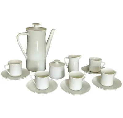 Buy Germany Thomas Bavaria Porcelain White Set Express Coffee • 93.92£
