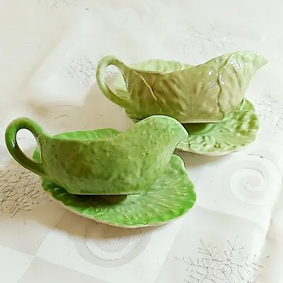 Buy Carlton Ware Sauce Boat PAIR With Saucer Cabbage Lettuce Tomato Design Vintage  • 10£