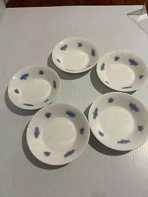 Buy Vtg Adderley Blue Chelsea Porcelain Fine Bone China 5 Small Berry Bowls Dessert • 57.54£