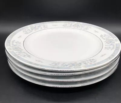 Buy Fairfield Fine China 4 Versailles Pattern 10 1/4  Dinner Plates White Blue • 19.18£