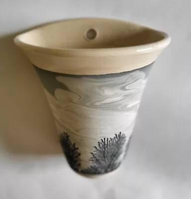 Buy Roger Irving Bocastle Pottery Cornwall Vase Wall Pocket 2006 • 14.99£