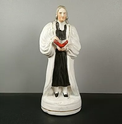 Buy Antique Staffordshire Figurine John Wesley Figure English Georgian 18cm Tall • 98£