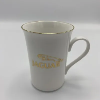 Buy JAGUAR LOGO Mug Car Fine Bone China Made In England White/Gold 225ml 10cm • 12.99£