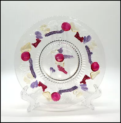Buy Vintage Westmoreland Della Robbia Glass Ruby Salad/Luncheon Plate 7.5 Inch #S134 • 12.51£