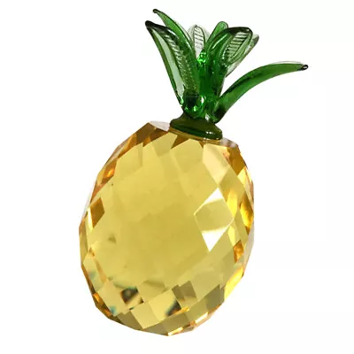 Buy Yellow Pineapple Crystal Ornament, A Perfect Addition To Your Fruit Collection • 10.85£