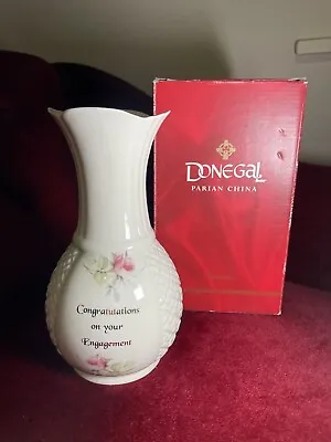 Buy Donegal Parian China Congratulations Engagement Vase Vintage Irish Pottery • 8.99£