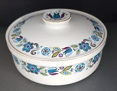 Buy Vintage Alfred Meakin - Oven To Table  Lidded Casserole / Serving Dish - Blue • 12.99£