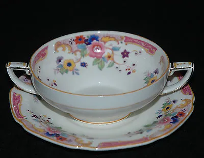 Buy Grindley Fine China Cream Soup Cup & Saucer The Annabelle Pattern • 43.15£