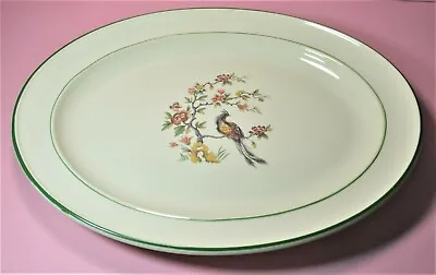 Buy J & G Meakin Serving Dish Platter Rare Trend Pattern Oriental Bird Design Cream. • 14.99£