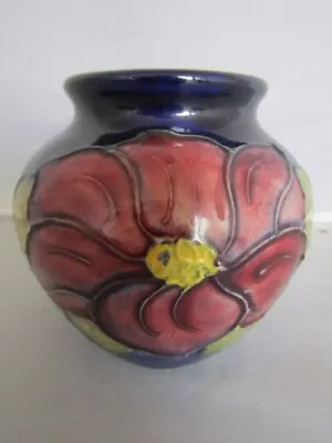 Buy Moorcroft  ANEMONE Pattern VASE  ( 8.0 Cm High)  Issued 1949-86 Excellent • 49£