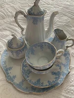 Buy Antique Mini Tea Set White And Blue (Damages) • 24£