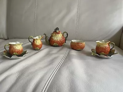 Buy Antique Specialty Strawberries Child’s Teapot China Set Marked Tea Set • 592.96£