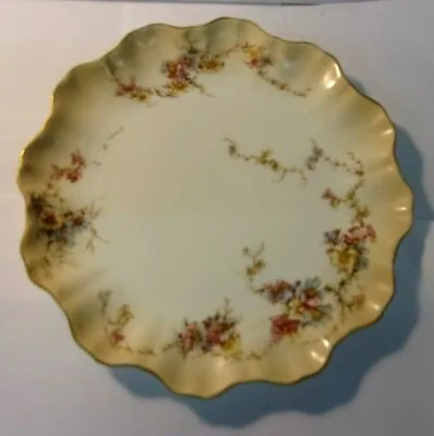 Buy Ant Doulton Burslem England Cabinet Plate Spring Floral Design Brown Backstamp • 28.50£