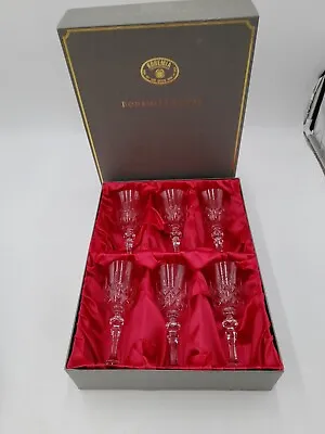 Buy Bohemia Crystal 6x Lead Cut Glass Wine Glasses In Presentation Box • 24.99£