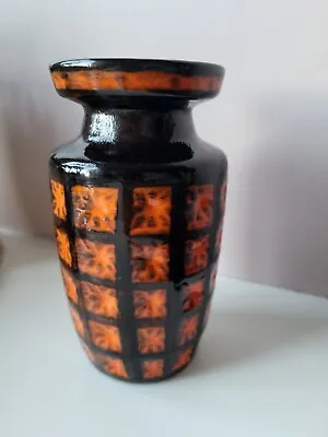 Buy Scheurich Vase West Germny Pottery Clay Vintage  Prism 50s 60s Vase 261-15 Rare • 36£