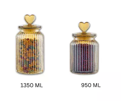 Buy JOB LOT OF 6 Amber Glass Storage Jars Boxed NEW • 15£