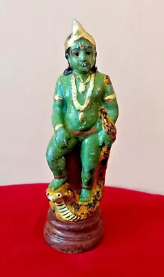 Buy Lord Krishna Old Pottery Terracotta Mud Clay Figure Idol Statue Vintage F93 • 82.87£