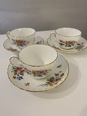 Buy 3 Vintage Minton Marlow China Saucer And Cup • 18£