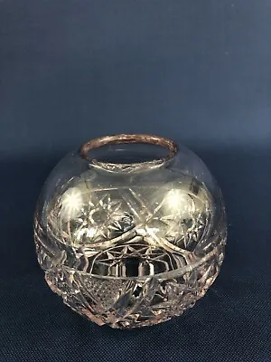 Buy Antique Edwardian Kokomo Glass Co. Clear Pressed Glass Rose Bowl STAR C.1905 • 31.56£