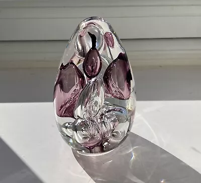 Buy Vintage Langham Glass Decorative Cone Shaped Paperweight • 9.95£