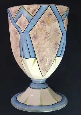 Buy Vintage NORITAKE Hand Painted Made In Japan ❦ ART DECO 6.5  Chalice/Goblet/Vase • 47.90£
