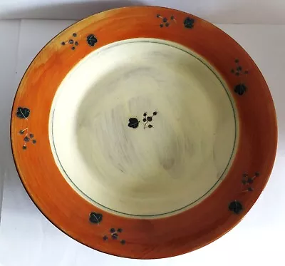 Buy Rare XL Poole Pottery 34cm Serving Fruit Bowl Fresco Terracotta By Rachel Barker • 85£
