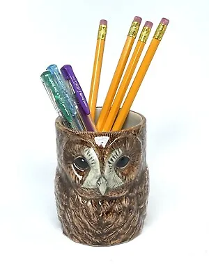 Buy Quail Ceramics Tawny Owl Pottery Desk Tidy / Pencil Pot NEW Ideal Christmas Gift • 22.99£