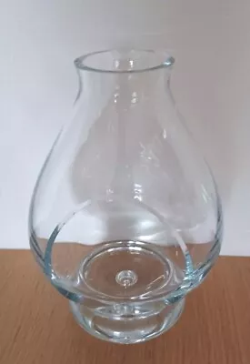Buy Glass Candle Holder Storm Hurricane Heavy Clear Modern Decor Air Bubble • 11.95£