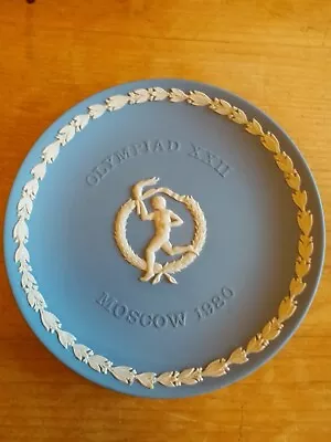 Buy Wedgwood Blue Jasperware Plate ~ Olympiad XXII ~ Moscow 1980 • 10.99£