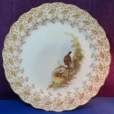 Buy RARE Royal Worcester VITREOUS CHINA  PHEASANT CABINET PLATE. • 30£