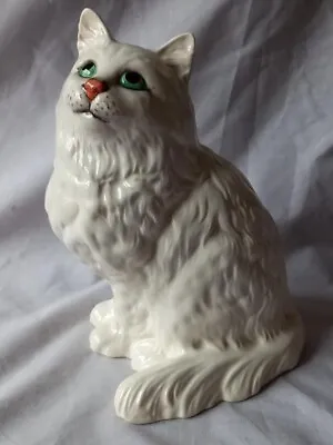 Buy Vintage 1963-1989 Beswick 1867 White Large Eyed Persian Cat. In Lovely Condition • 18£
