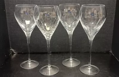 Buy Set Of 4 Pier 1 Crackle Wine Goblets Glasses 14 Oz 10  • 49.26£