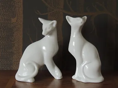 Buy 2 Cat Figurines In Bone China • 45£
